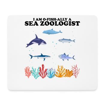 Official Marine Zooologist Zooology Sea - Mouse Pad (horizontal) - white - Front