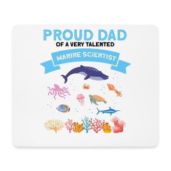 Proud Dad Marine Biologist Marine Biology Sea - Mouse Pad (horizontal) - white - Front