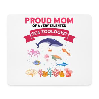 Fière Maman Océan Zooologiste Zooologie Mer - Tapis de souris (format paysage) - blanc - Devant