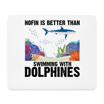 With Dolphins Swimming Dolphin Ocean Sea Mammal - Mouse Pad (horizontal) - white - Front