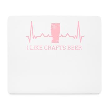 Ich Mag Handwerksbieralkoholbrauer, Die Brauer - Mousepad (Querformat) - Weiß - Vorne