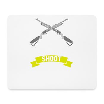 Funny Duck Hunting Design Hunter Hunting Duck Design - Mouse Pad (horizontal) - white - Front