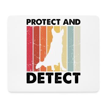 Military Design Police Dog German Shepherd - Mouse Pad (horizontal) - white - Front