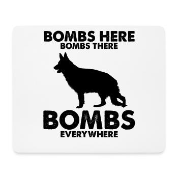 Design Deutscher Schäferhund Polizei Design - Mousepad (Querformat) - Weiß - Vorne