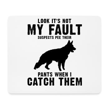 Design Deutscher Schäferhund Polizei Design - Mousepad (Querformat) - Weiß - Vorne