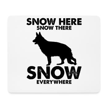 Design Deutscher Schäferhund Polizei Design - Mousepad (Querformat) - Weiß - Vorne