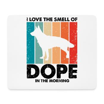 Military Design Police Dog German Shepherd - Mouse Pad (horizontal) - white - Front