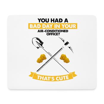 Goldwaschen Goldsucher Goldschüfer Design - Mousepad (Querformat) - Weiß - Vorne