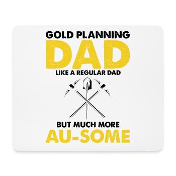 Goldwaschen Goldsucher Goldschüfer Design - Mousepad (Querformat) - Weiß - Vorne