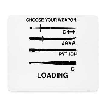Cyber Security Design for IT Security and Hackers - Mouse Pad (horizontal) - white - Front