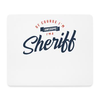 Sheriff Job Beruf Geburtstagsarbeiter - Mousepad (Querformat) - Weiß - Vorne