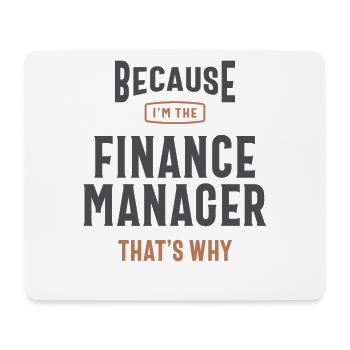 Finance Manager Job Occupation - Mouse Pad (horizontal) - white - Front