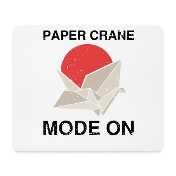 Japanisches Origami Design und Kirigami Origami - Mousepad (Querformat) - Weiß - Vorne