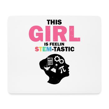 Steminist Science Design for Women Science - Mouse Pad (horizontal) - white - Front