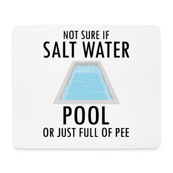 Conceptions de sauveteurs pour les techniciens de piscine - Tapis de souris (format paysage) - blanc - Devant