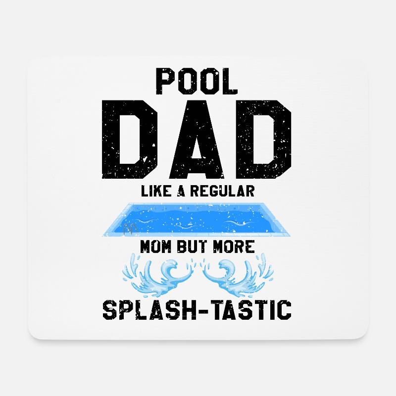 Pool Guy Design für Poolboy und Poolreiniger - Mousepad (Querformat) - Weiß