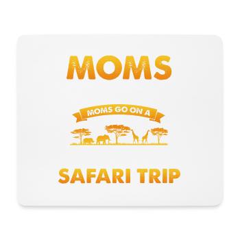 Safari Family Holiday Design for Africa Savannah - Mouse Pad (horizontal) - white - Front