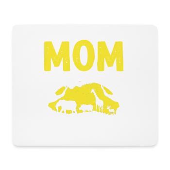 Safari Family Holiday Design pour l’Afrique Savannah - Tapis de souris (format paysage) - blanc - Devant