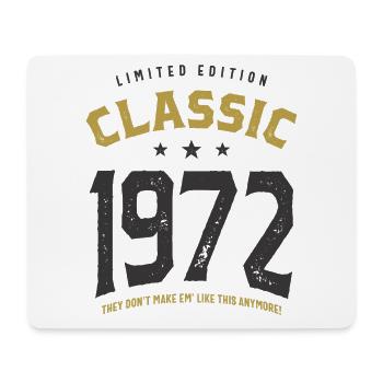 Classic 1972 - 50ème anniversaire Retro Vintage - Tapis de souris (format paysage) - blanc - Devant
