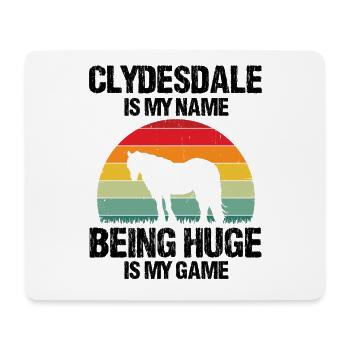 Conception Clydesdale pour clydesdale Riders - Tapis de souris (format paysage) - blanc - Devant