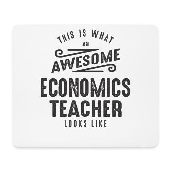 Funny Awesome Economics Teacher Job Occupation - Mouse Pad (horizontal) - white - Front