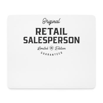 Retail Salesperson Funny Job Title Profession - Mouse Pad (horizontal) - white - Front