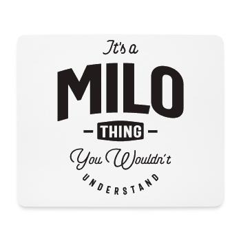 C’est un nom personnalisé Milo Thing - Tapis de souris (format paysage) - blanc - Devant