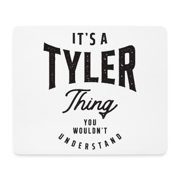 C’est un nom personnalisé Tyler Thing - Tapis de souris (format paysage) - blanc - Devant
