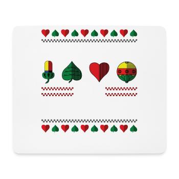 Frag mich alles über Schafkopf - Mousepad (Querformat) - Weiß - Vorne