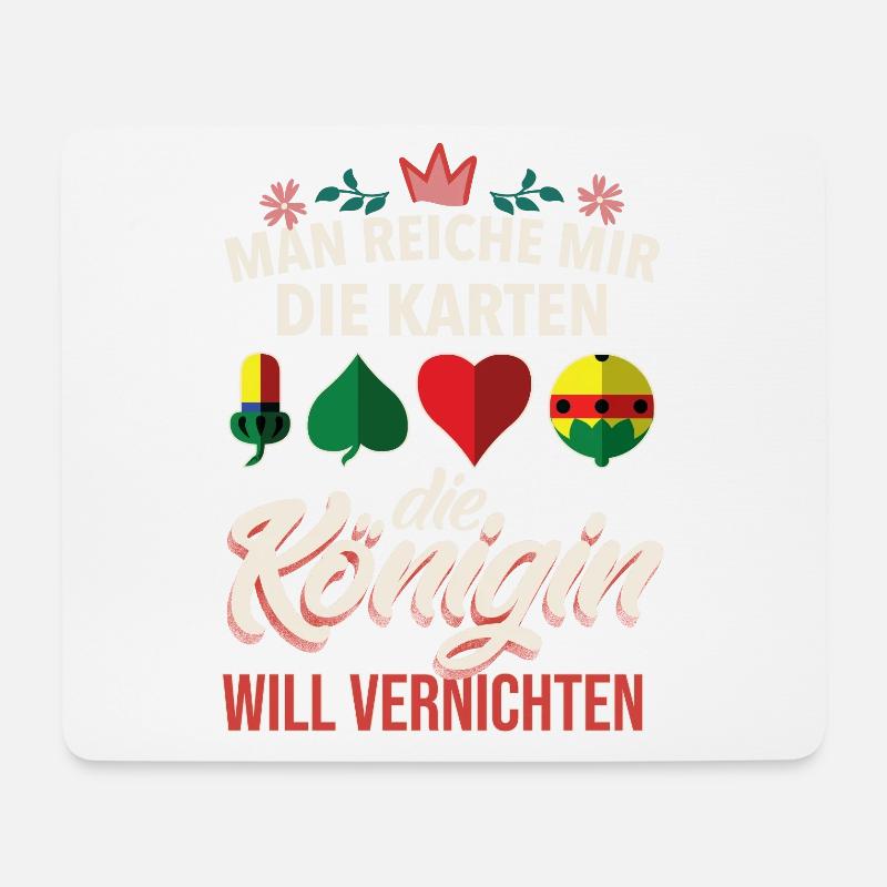 Die Königin will vernichten Schafkopf - Mousepad (Querformat) - Weiß