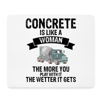 Betonbauer Design für Bauarbeiter und Baustelle - Mousepad (Querformat) - Weiß - Vorne