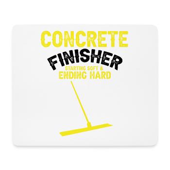 Conception de constructeur de béton pour les travailleurs de la construction et le chantier de construction - Tapis de souris (format paysage) - blanc - Devant