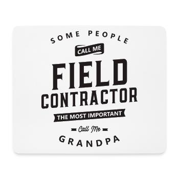 Field Contractor Funny Job Title - Mouse Pad (horizontal) - white - Front