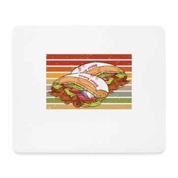 Two kebabs are better - Mouse Pad (horizontal) - white - Front