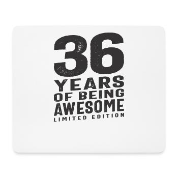 36 Jahre Awesome 36. Geburtstag - Mousepad (Querformat) - Weiß - Vorne