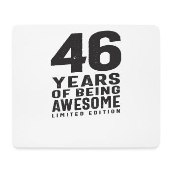 46 Jahre Awesome 46. Geburtstag - Mousepad (Querformat) - Weiß - Vorne