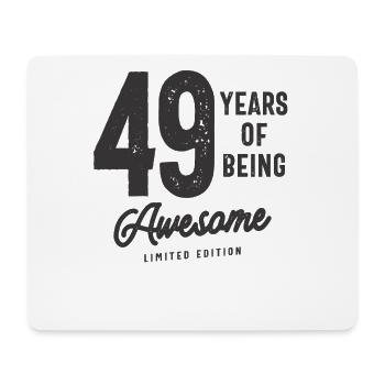 49 Jahre Awesome 49. Geburtstag - Mousepad (Querformat) - Weiß - Vorne