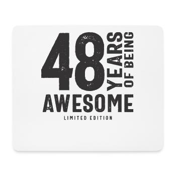 48 Jahre Awesome 48. Geburtstag - Mousepad (Querformat) - Weiß - Vorne