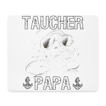 Apnoetaucher Freitaucher Scuba Taucher Papa - Mousepad (Querformat) - Weiß - Vorne