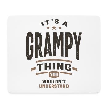Mens It's a Grampy Thing Funny Dad Grandpa - Mouse Pad (horizontal) - white - Front