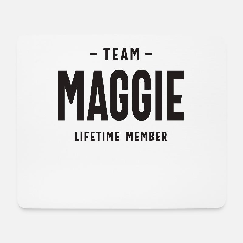 Team Maggie Lifetime Member Personalisierter Name - Mousepad (Querformat) - Weiß