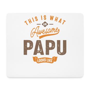 This is What an Awesome Papu Looks Like - Mouse Pad (horizontal) - white - Front