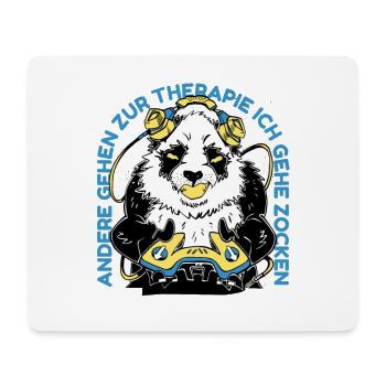 Andere Gehen Zur Therapie Ich Gehe Zocken Video - Mousepad (Querformat) - Weiß - Vorne