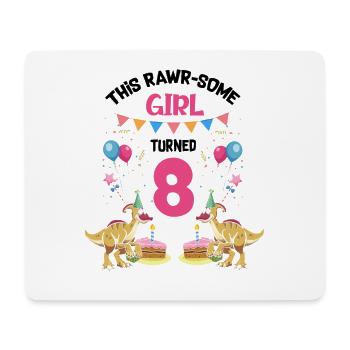 Parasaurolophus Design Birthday Party - Mouse Pad (horizontal) - white - Front