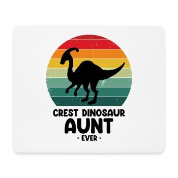 Paleontology Teacher and Parasaurolophus Motif - Mouse Pad (horizontal) - white - Front