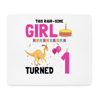 Parasaurolophus Boys Design Birthday Party - Mouse Pad (horizontal) - white - Front