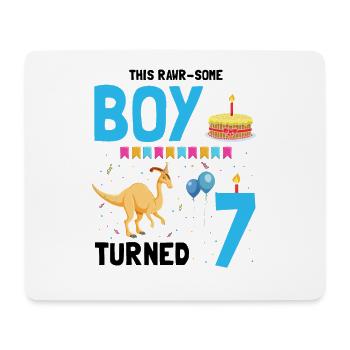 Parasaurolophus Boys Design Birthday Party - Mouse Pad (horizontal) - white - Front