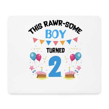 Parasaurolophus Boys Design Birthday Party - Mouse Pad (horizontal) - white - Front