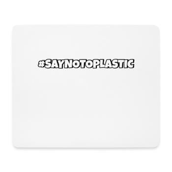 Dites non au plastique Protection de l’environnement Sauvez les océans - Tapis de souris (format paysage) - blanc - Devant