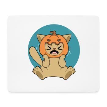 PUMPKIN CAT Halloween Apocalypse Horror Sweet - Mouse Pad (horizontal) - white - Front